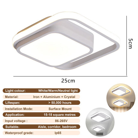 Modern Aisle LED Ceiling Lamp Simple Minimalist Chandelier For Corridor Entrance Attic Indoor Lighting Fixtures Pendant Light