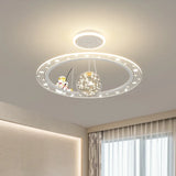 Children's Room Pendant Lamp Creative Cartoon Astronaut Starry Sky Boy Girls Bedroom Chandelier Modern Restaurant Lighting Decor