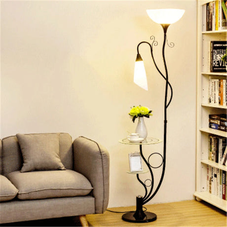 E27 Nordic Modern Floor Lamp LED Flower Tea Table Floor Lamps for Living Room Bedroom Study Desk Lamp Home Decors Standing Lights