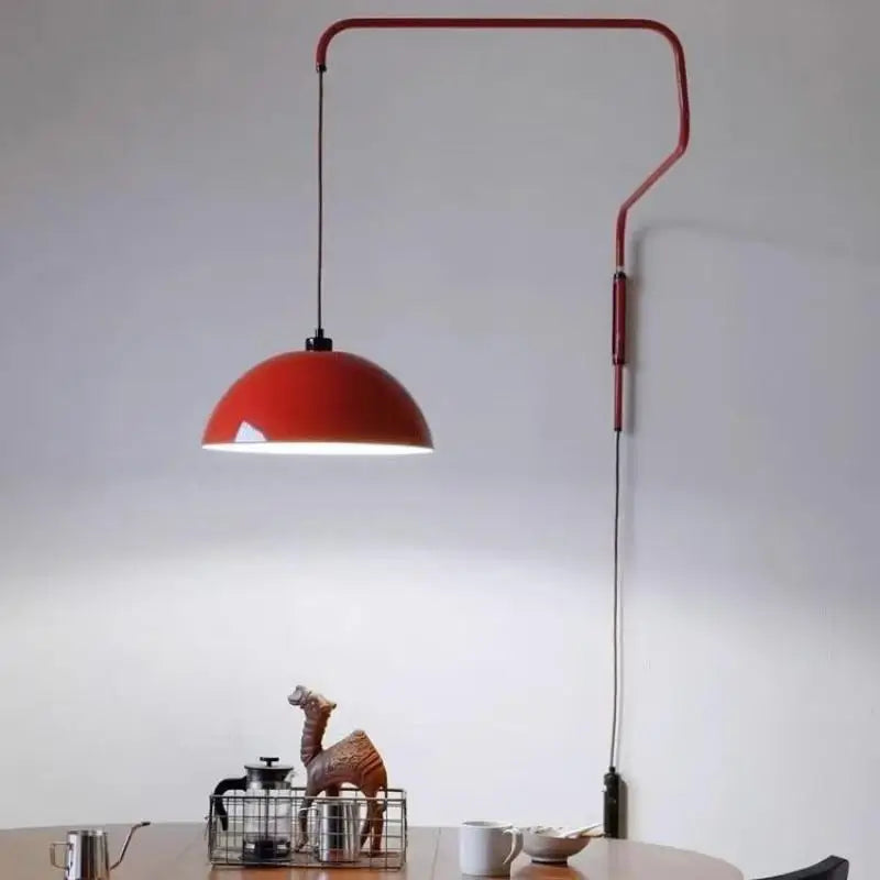 Rotatable Wall Lamp Nordic Art Long Arm Wall Lamp With Plug For Dining Room Bedroom Parlor Restaurant Decor Designer Wall Light