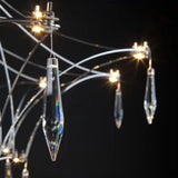 Starry Sky Villa Living Room Large Pendant Italian Minimalist Restaurant Lighting Modern Art Loft Staircase Crystal Pendant