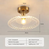 Retro LED Glass Ceiling Lights Nordic Brass Flower Aisle Decors Fixtures Living Room Corridor Balcony lamp Home Lighting Lusters'