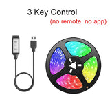 Bluetooth USB LED Strip Light 5050 SMD 5V USB RGB Lights Flexible LED Lamp Tape Ribbon RGB Self-adhesive TV Desktop Diode