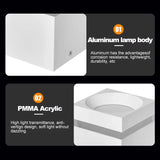 Square Surface Mount LED Downlight - No-Drill Ceiling Spotlight (7W-15W)