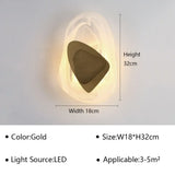 Modern LED Wall Lamp Crystal Art Glass Wall Light Bedside Sconce for BedroomBackground Aisle Stairs Patio Decor Lighting Fixture