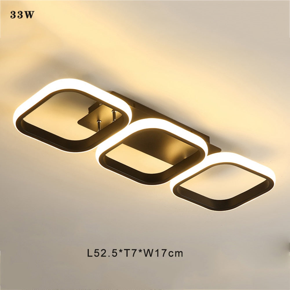 Small Modern LED Ceiling Light 2 Rings Creative Design Ceiling Lamp Indoor Lighting Fixtures Hallway Balcony Aisle Office Lustre