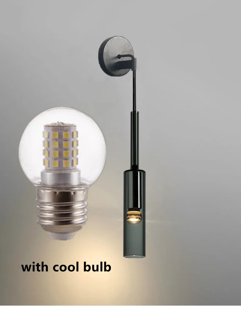 Modern LED Wall Lamps Glass Living Room Bedroom Lighting Bedside Indoor Lights Hotel Light Fixture Home Decoration Wall Lights