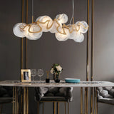 Modern Internet Celebrity Living Room Art Pendant Light Luxury Minimalist Glass Lamp Bedroom Dining Room Long Pendant Light