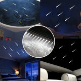 Smart Shooting Star Headliner Kit - 6W RGB 12-LED Meteor Light Source - Bluetooth App Control & Music Sync for Luxury Car Roof & Home Star Ceiling