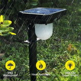 Solar Lights Outdoor Garden Wall Lamp - Waterproof Motion Sensor Pathway Landscape Light