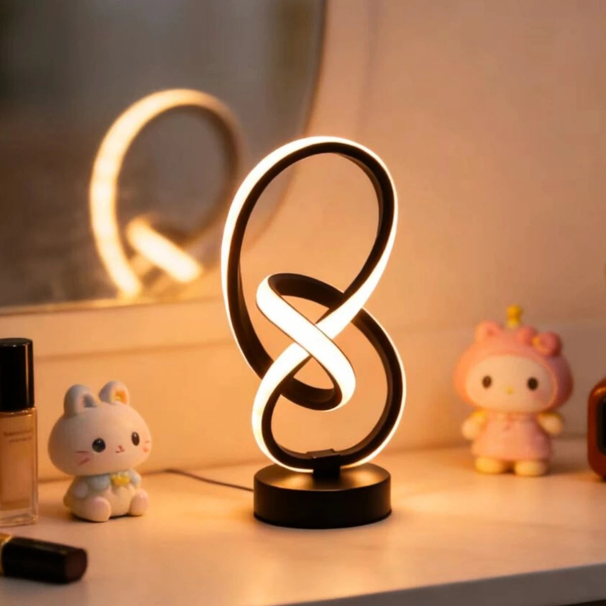 Simple & Creative LED Desk Lamp - USB Powered Three-Color Adjustable Brightness Light
