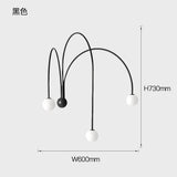 Comet LED Chandelier Nordic minimalist glass globe lamps living room creative personality study cafe art dining room lighting