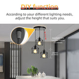 Led Pendant Lights for Dining Room Kitchen Modern Led Chandelier Ceiling Lamp Indoor Hanging Lighting Fixture for E27 Lamp Bulb