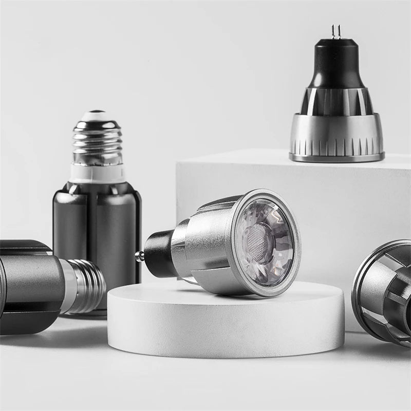 GU10/GU5.3/E27 COB LED Bulb 5W 7W 9W 12W Super Bright Replaceable Downlight Bulbs 3000/4000/6000K Indoor Spot Lighting AC85-265V