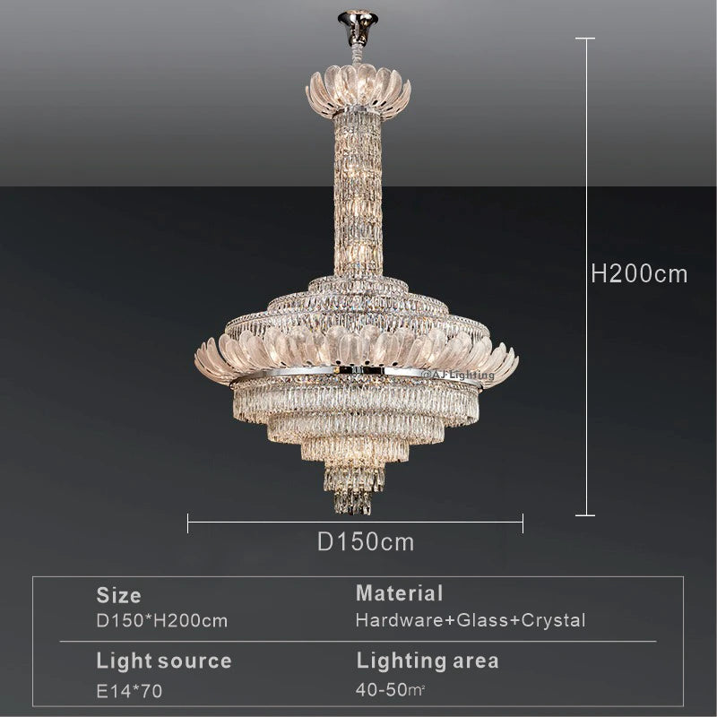 Ceiling Chandeliers Crystal Pendant Lamp Modern Design Luxury Lighting Fixtures Home Lustre Foyer Hanging Light home decoration