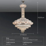Ceiling Chandeliers Crystal Pendant Lamp Modern Design Luxury Lighting Fixtures Home Lustre Foyer Hanging Light home decoration