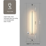 Suspension Slim Line LED Floor Light Hanging Pendant Lamp Living Room Bedroom Modern Minimalist Home Lighting Fixture