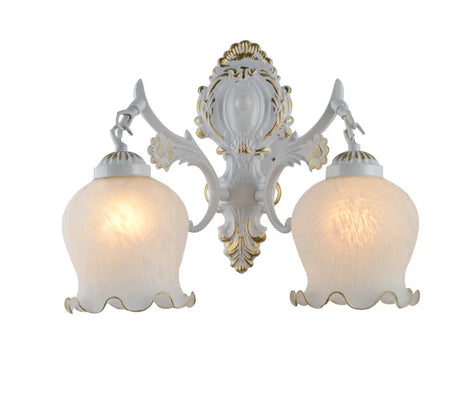 European Petal Wall Lamp Bedside Gold Single-Head TV Background Wall Lamp Bedroom Room Living Room Corridor Stair Light MJ1207