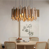 Retro Wooden Hanging Chandelier Light For Dining Living Room Farmhouse Kitchen Table Solid Wood Led Pendant Chandelier Lamp