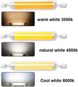 Deep Dimmable R7S COB LED Corn Lamp - 78mm 118mm Flicker-Free Halogen Replacement