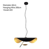 Nordic Modern Metal Gold White Black LED Lotus Leaf Pendant Light Bedroom Living Room Dining Room Interior Decoration Fixtures