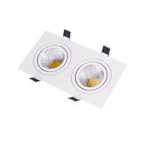 Anti-Glare Recessed Dimmable LED Downlight 9W12W15W18W24W30W COB Ceiling Lamps Spot Light Epistar Chip AC90-260V Indoor Lighting