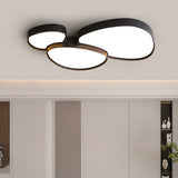 Modren LED Ceiling Lamps Living Dining Room Study Bedroom Nordic Minimalist Acrylic Black White Home Decor Lustre Lights Fixture