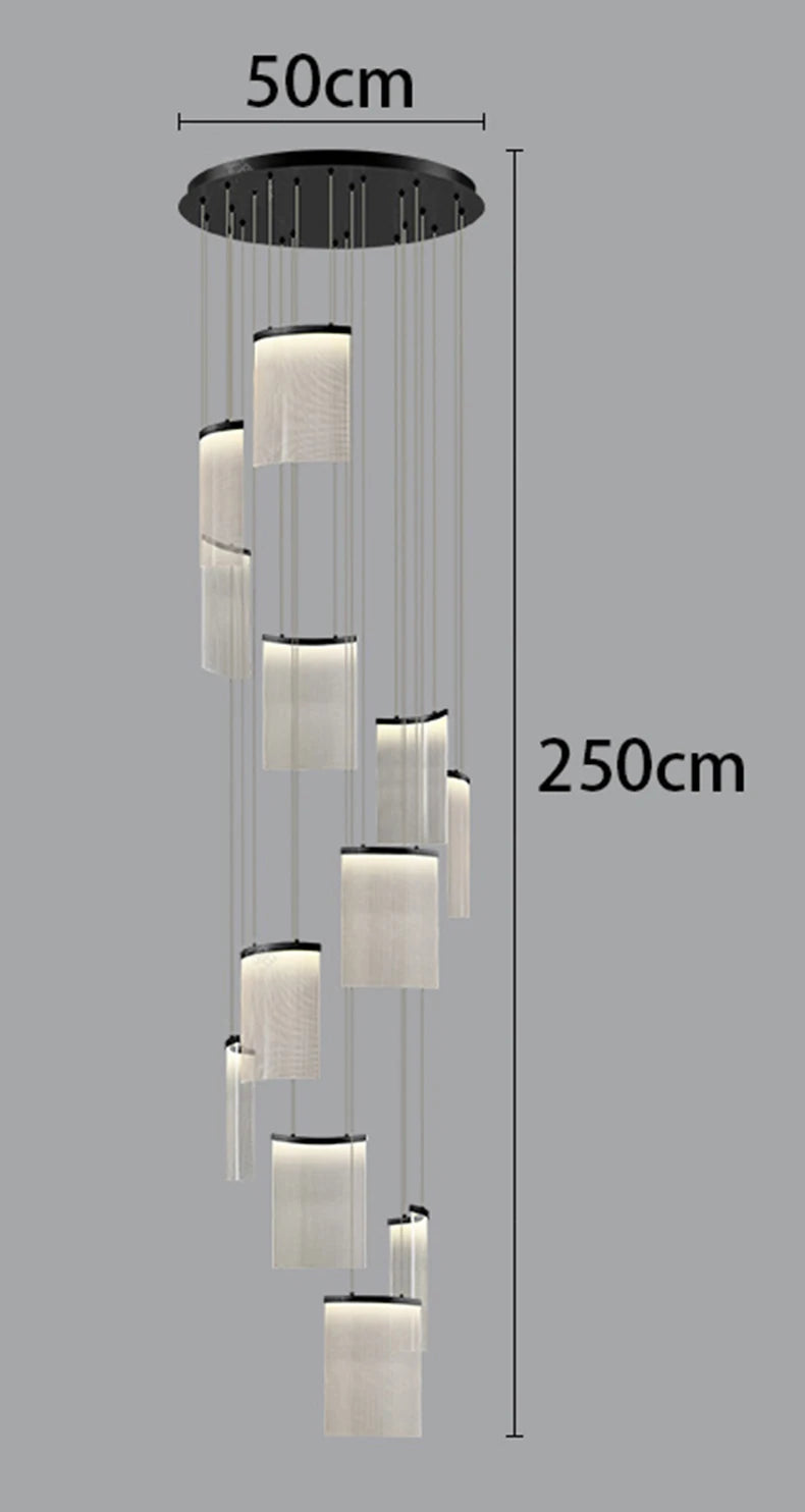 Modern Home Decor Led Chandeliers Pendant Lights Ceiling Lamps For Staircase for Living Room Loft Hanging Light Indoor Lighting