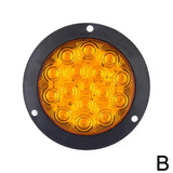 Universal Round LED Rear Tail Lights - 12V 24V Turn Signal Brake Stop Reverse Lamp