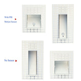 Indoor Frameless Step Lights 3W Motion Sensor LED Stair Stairway Hallway Lamp Embedded White Wall Modern Home Night Footlights