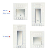 Indoor Frameless Step Lights 3W Motion Sensor LED Stair Stairway Hallway Lamp Embedded White Wall Modern Home Night Footlights