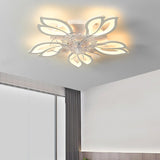 Modern LED Ceiling Fan With Light for Bedroom Living room Acrylic Home Decor LED Fan Lamp Modern Ceiling lights with Fans