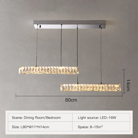 Modern Foyer Luxury 3 Dimmable Ceiling Chandelier Light Lustre K9 Crystal Liner Ceiling Lamp Indoor Lighting Decors Led Luminaire