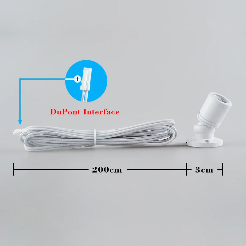 Led Spotlight Wine Cabinet Light Kitchen 2/4/6/8/10/12 Pack Lighting Kit Button Switch EU Plug for Jewelry Showcase Spot Lights