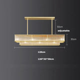 E14 LED Retro American Copper Golden Round Linear Pendant Lights.Pendant Light Suspension Luminaire Lampen For Dinning Room