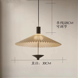 Wabi-Sabi Fabric Hanging Chandelier Light - Simple Cloth Ceiling Pendant Lamp Fixture for Bedroom, Dining Room & Living Area
