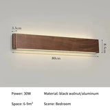 LED Wooden Wall Lamp for Living Room Bedroom Bedside Corridor Stairs Indoor Modern Home Decoration Up Down Wall Sconce Lights ﻿