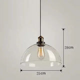 American Retro Industrial Loft Chandelier Bar Counter Restaurant Bar Pendant Lamp Creative Home Simple Glass Hanging Lights