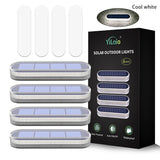 Solar Deck Lights IP68 Waterproof Outdoor LED - Wireless Stick-On Step & Dock Light