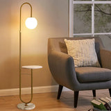 2026 Modern Nordic Floor Lamp Marble Gold Round Table LED Standing Light Art Deco Design for Living Room Sofa Side