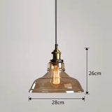 American Retro Industrial Loft Chandelier Bar Counter Restaurant Bar Pendant Lamp Creative Home Simple Glass Hanging Lights
