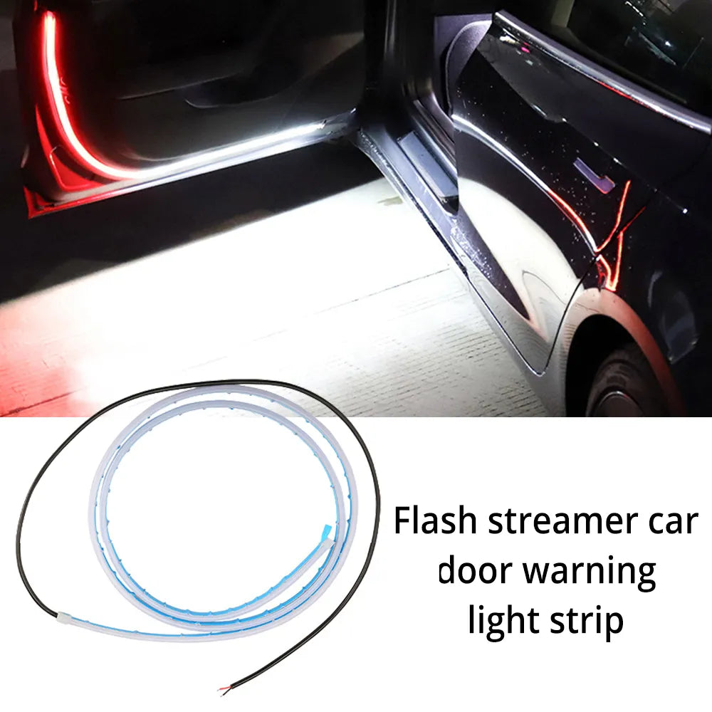 12v Car Door Opening Warning Led Lights Welcome Lights LED Safety Strobe Signal Lamp Waterproof Auto Decorative Ambient Lighting