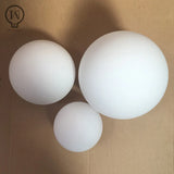 Milky White Glass Globe Lampshade Replacement (10cm–25cm) - Round Light Cover for Pendant & Table Lamps