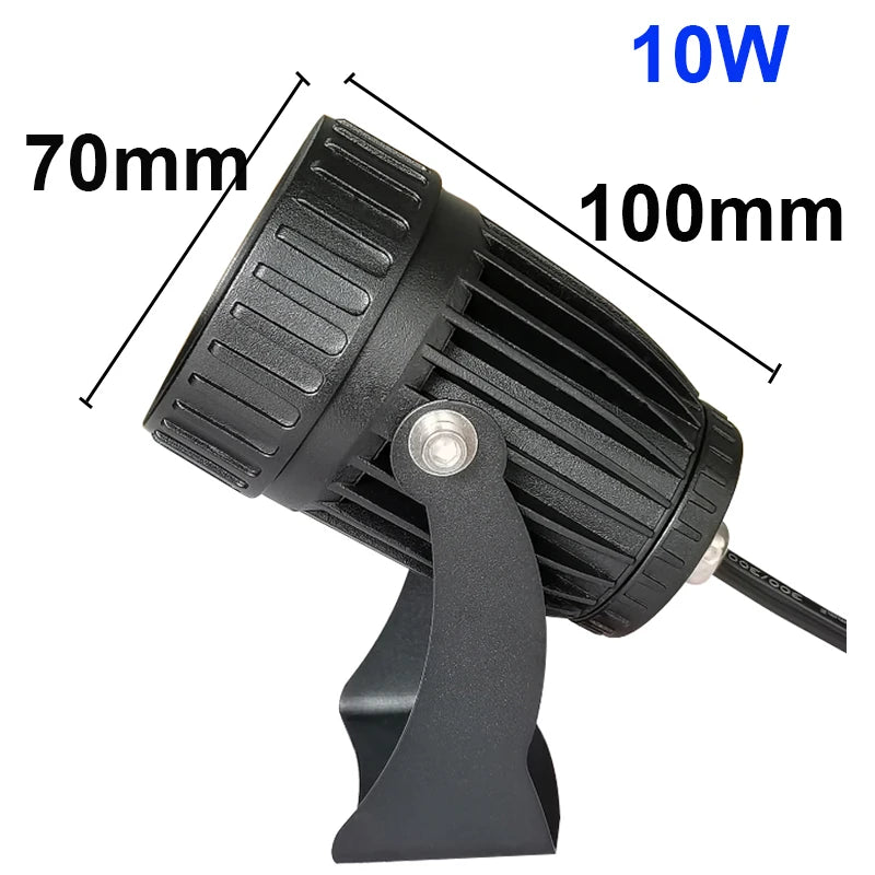 LED Lawn Light & Wall Washer Floodlight (AC85-265V) - IP65 Waterproof Narrow Beam Outdoor Landscape & Exterior Wall Spotlight