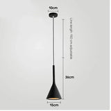 Modern Led Pendant Lights Black White for Kitchen Fixtures Bedroom Table Dining Room Hanging Lamp Lampshade Home Chandelier