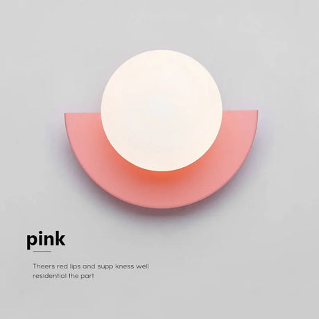 Modern G9 Fan-shaped Wall Lamp Macaron Colored Night Light Minimalism Indoor Home Decoration Fixture Bedroom Bedside Lights