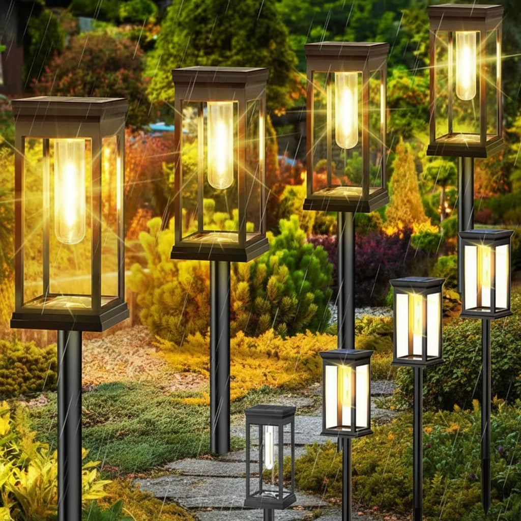 Waterproof LED Solar Lights for Garden Yard - Automatic Landscape Pathway Lighting