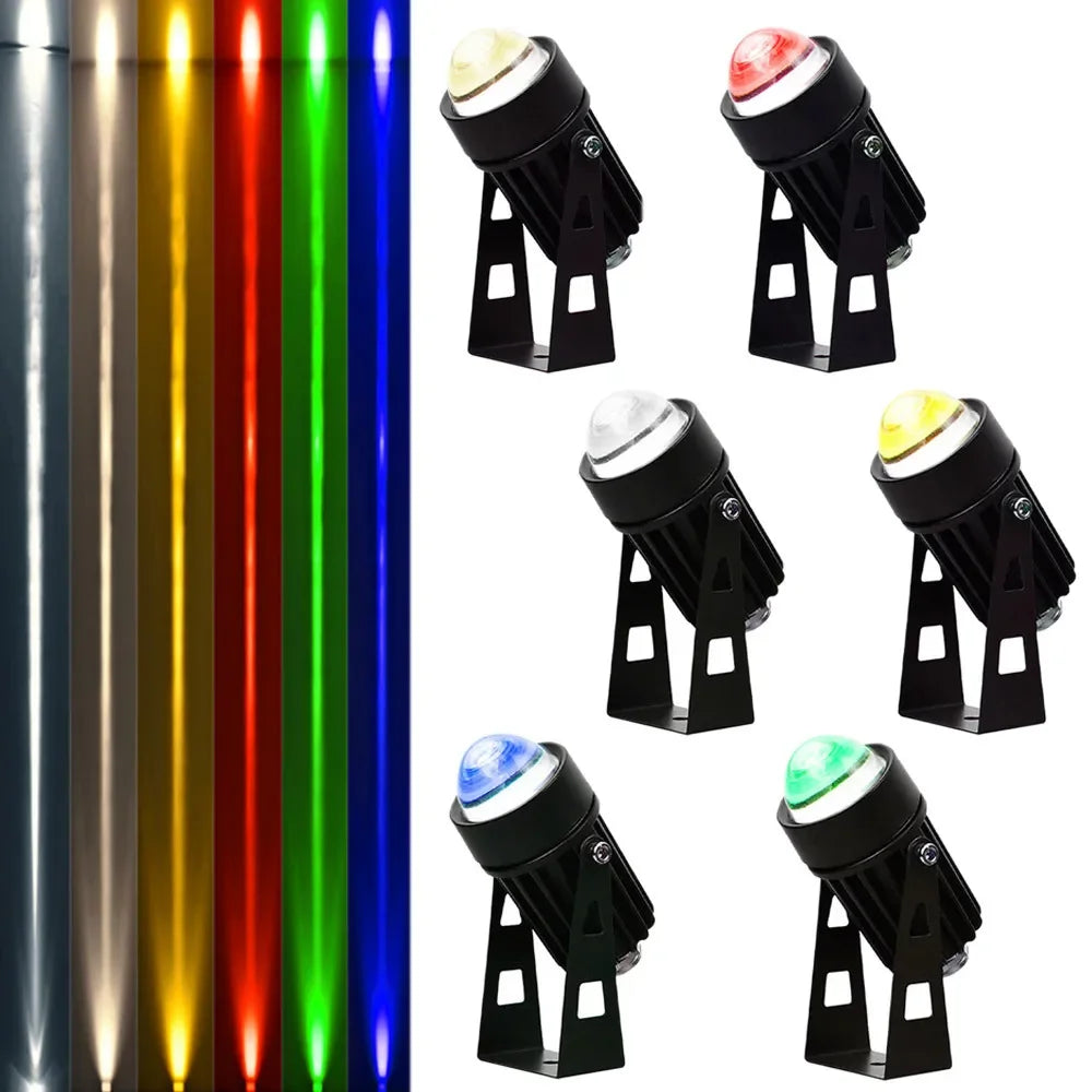RGB LED Outdoor Landscape Spotlight (3W / 10W, AC 85–265V) - IP65 Waterproof Single-Beam Wall & Garden Lamp