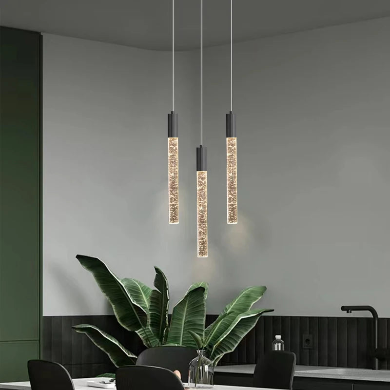 Crystal LED pendant lights Luxury Duplex Stair Chandeliers Living Room Hotel Ceiling Pendant Lamp Bedroom Bedside hanging lamp