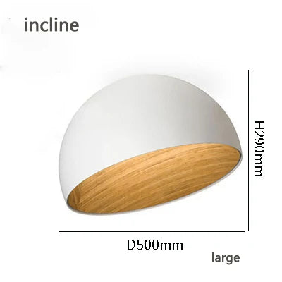 Designer Japanese Simple Wood Grain Color Bedroom Lamp Living Room Lamp Modern Corridor Balcony Creative Ceiling Lamp